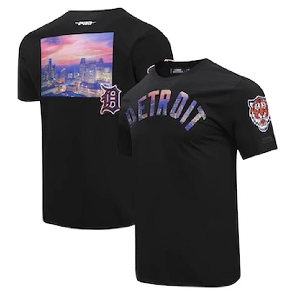 Men's Pro Standard Black Detroit Tigers Cityscape T-Shirt