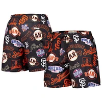 Men's Pro Standard Black San Francisco Giants Toss Logo Woven Shorts