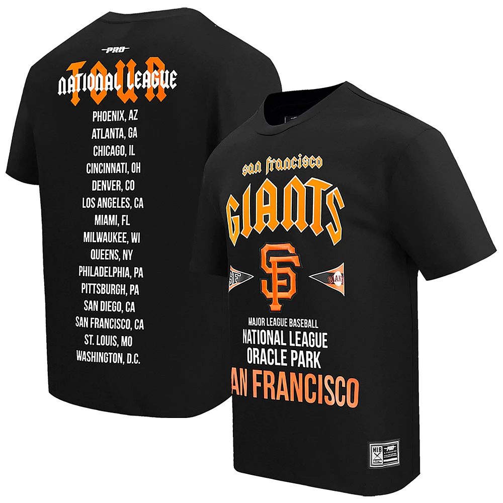 Men's Pro Standard Black San Francisco Giants Oversized City Tour T-Shirt