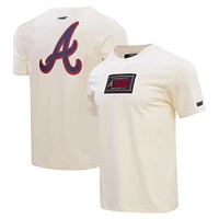 Men's Pro Standard Cream Atlanta Braves Club Member Badge T-Shirt