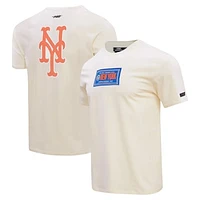 Men's Pro Standard Cream New York Mets Club Member Badge T-Shirt