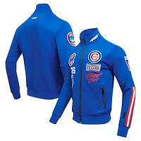 Men's Pro Standard Royal Chicago Cubs Fast Lane Full-Zip Track Jacket