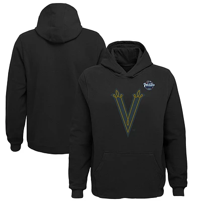 Youth Fanatics Black Vegas Golden Knights 2024 NHL Winter Classic Team Crest Pullover Hoodie