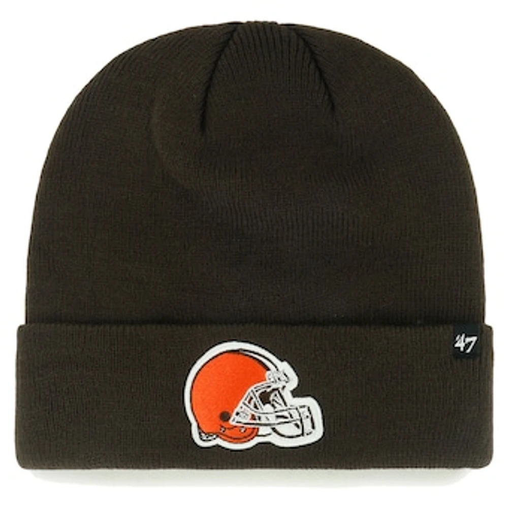 Youth '47 Brown Cleveland Browns Logo Cuffed Knit Hat