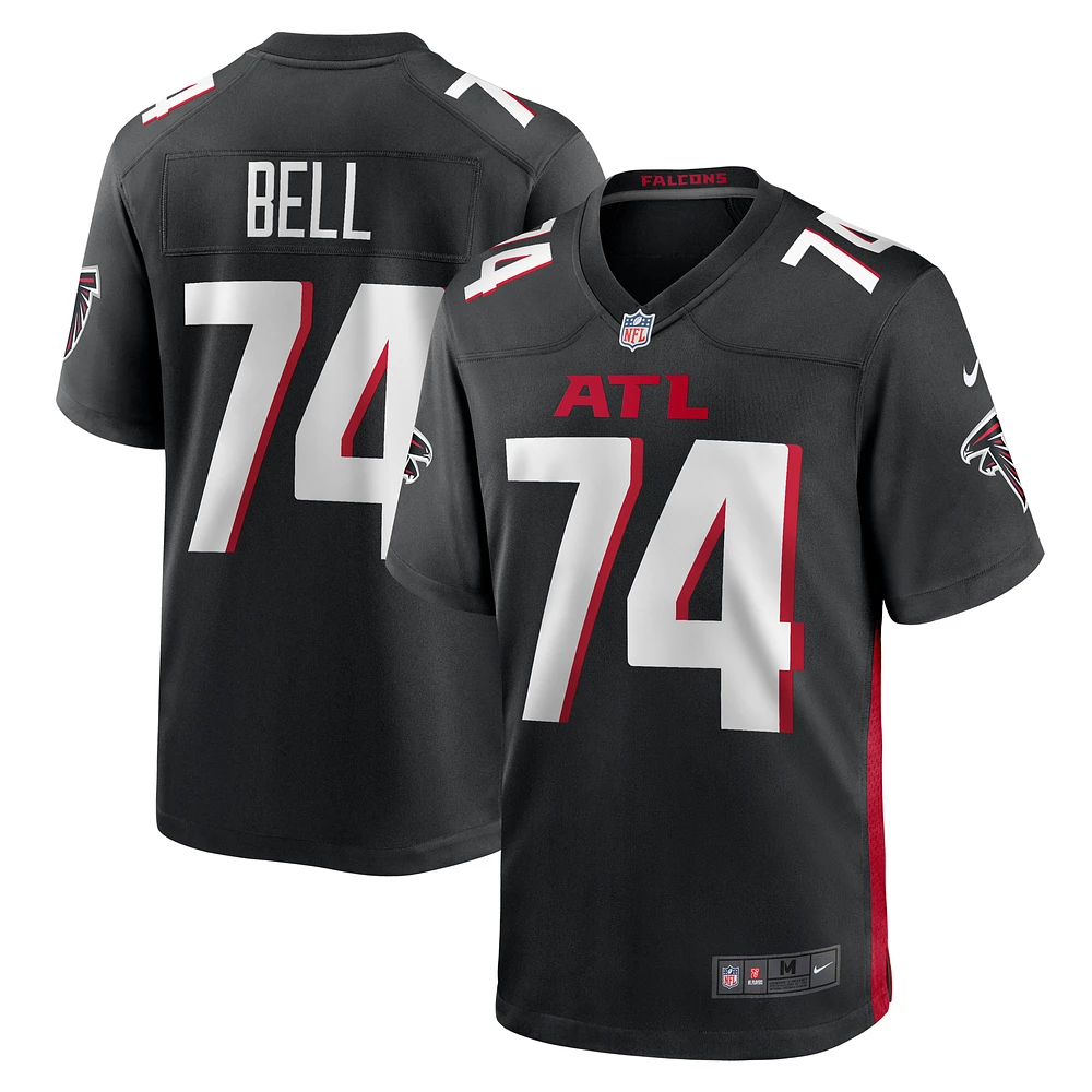 Men's Nike Travis Bell  Black Atlanta Falcons Team Game Jersey