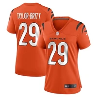 Women's Nike Cam Taylor-Britt  Orange Cincinnati Bengals Alternate Game Jersey