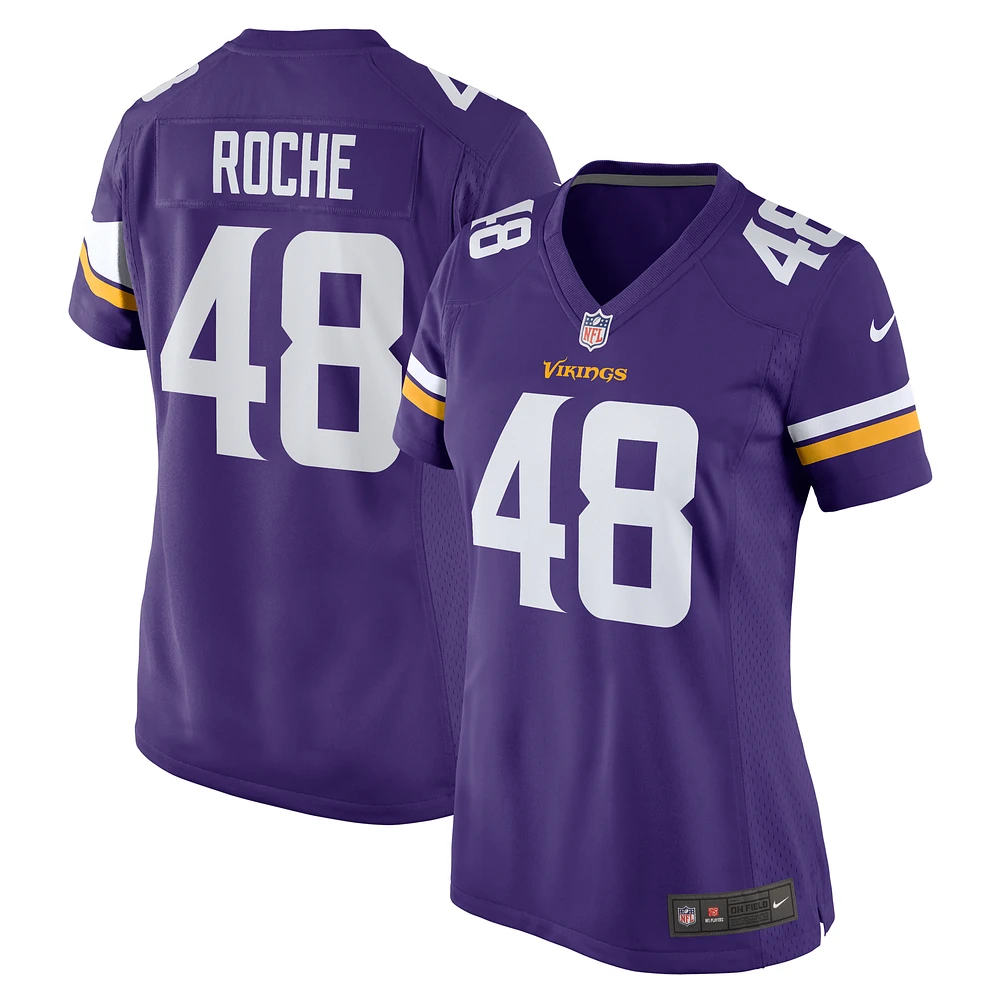 Women's Nike Quincy Roche  Purple Minnesota Vikings Team Game Jersey