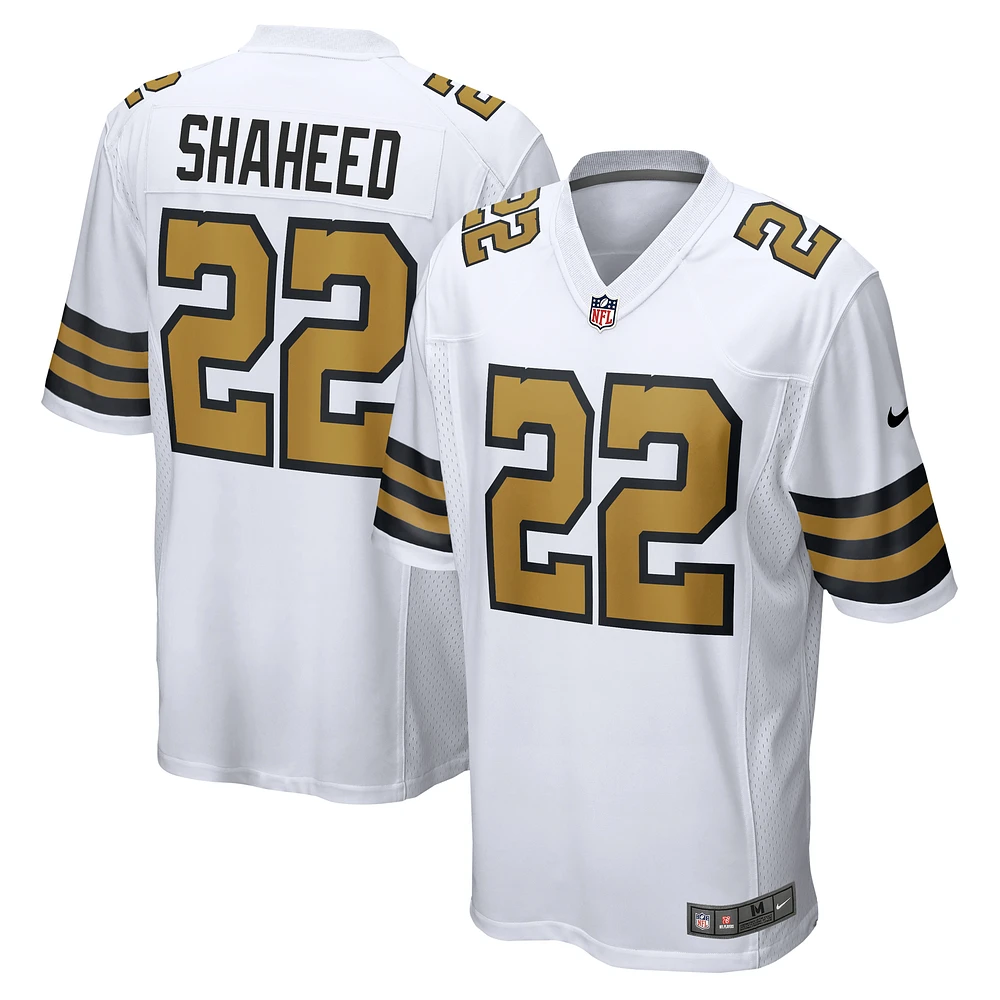 Men's Nike Rashid Shaheed  White New Orleans Saints Alternate Game Jersey