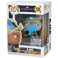 Salma Hayek Eternals Autographed Ajak #735 Funko Pop! Figurine - Signed in Blue Paint - BAS
