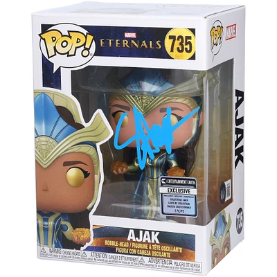 Salma Hayek Eternals Autographed Ajak #735 Funko Pop! Figurine - Signed in Blue Paint - BAS