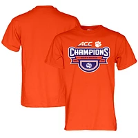 Men's Blue 84  Orange Clemson Tigers 2023 ACC Soccer Conference Tournament Champions Locker Room T-Shirt