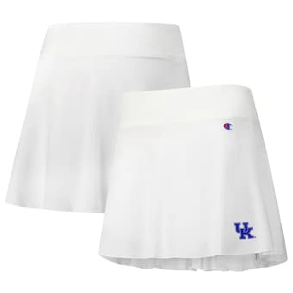 Women's Champion White Kentucky Wildcats Tailgate Soft Touch Skort