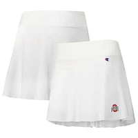 Women's Champion White Ohio State Buckeyes Tailgate Soft Touch Skort