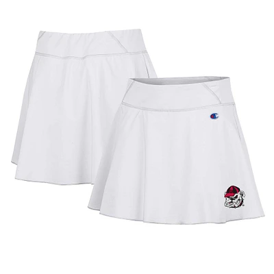 Women's Champion White Georgia Bulldogs Tailgate Soft Touch Skort