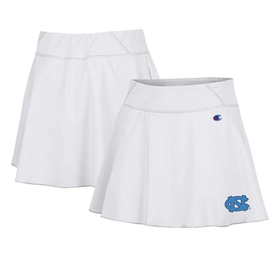 Women's Champion White North Carolina Tar Heels Tailgate Soft Touch Skort