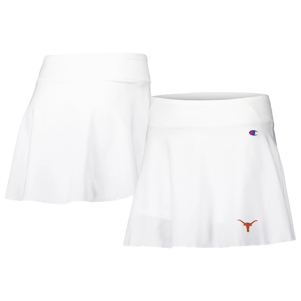 Women's Champion White Texas Longhorns Tailgate Soft Touch Skort