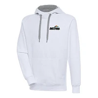 Men's Antigua White Daytona International Speedway Victory Pullover Hoodie