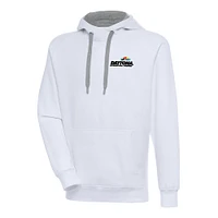 Men's Antigua White Daytona International Speedway Victory Pullover Hoodie