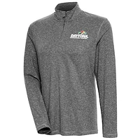 Women's Antigua Heather Daytona International Speedway Confront Quarter-Zip Pullover Top