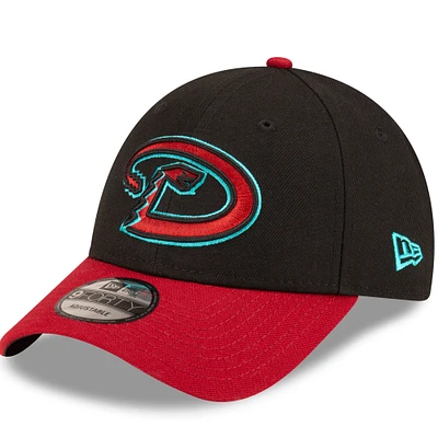 Men's New Era  Black/Red Arizona Diamondbacks Road The League 9FORTY Adjustable Hat