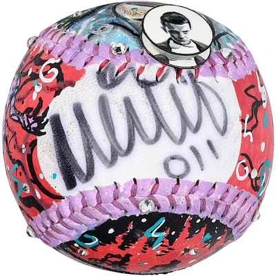 Millie Bobby Brown Stranger Things Autographed Baseball - Art by Charles Fazzino - B592994