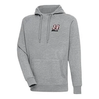 Men's Antigua Heather Gray Chase Briscoe Victory Pullover Hoodie