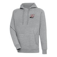 Men's Antigua Heather Gray Chase Briscoe Victory Pullover Hoodie