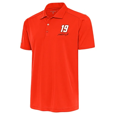 Men's Antigua Orange Martin Truex Jr Tribute Polo