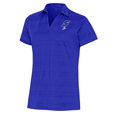 Women's Antigua  Royal Kyle Larson Compass Polo