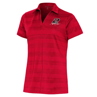 Women's Antigua  Red Austin Cindric Compass Polo