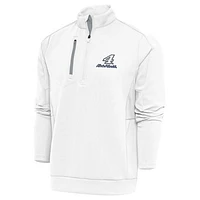 Men's Antigua White Kevin Harvick Generation Quarter-Zip Pullover Top