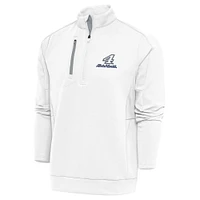 Men's Antigua White Kevin Harvick Generation Quarter-Zip Pullover Top