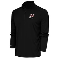 Men's Antigua Black Chase Briscoe Tribute Quarter-Zip Pullover Top
