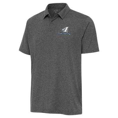 Men's Antigua Heather Black Kevin Harvick Par 3 Polo
