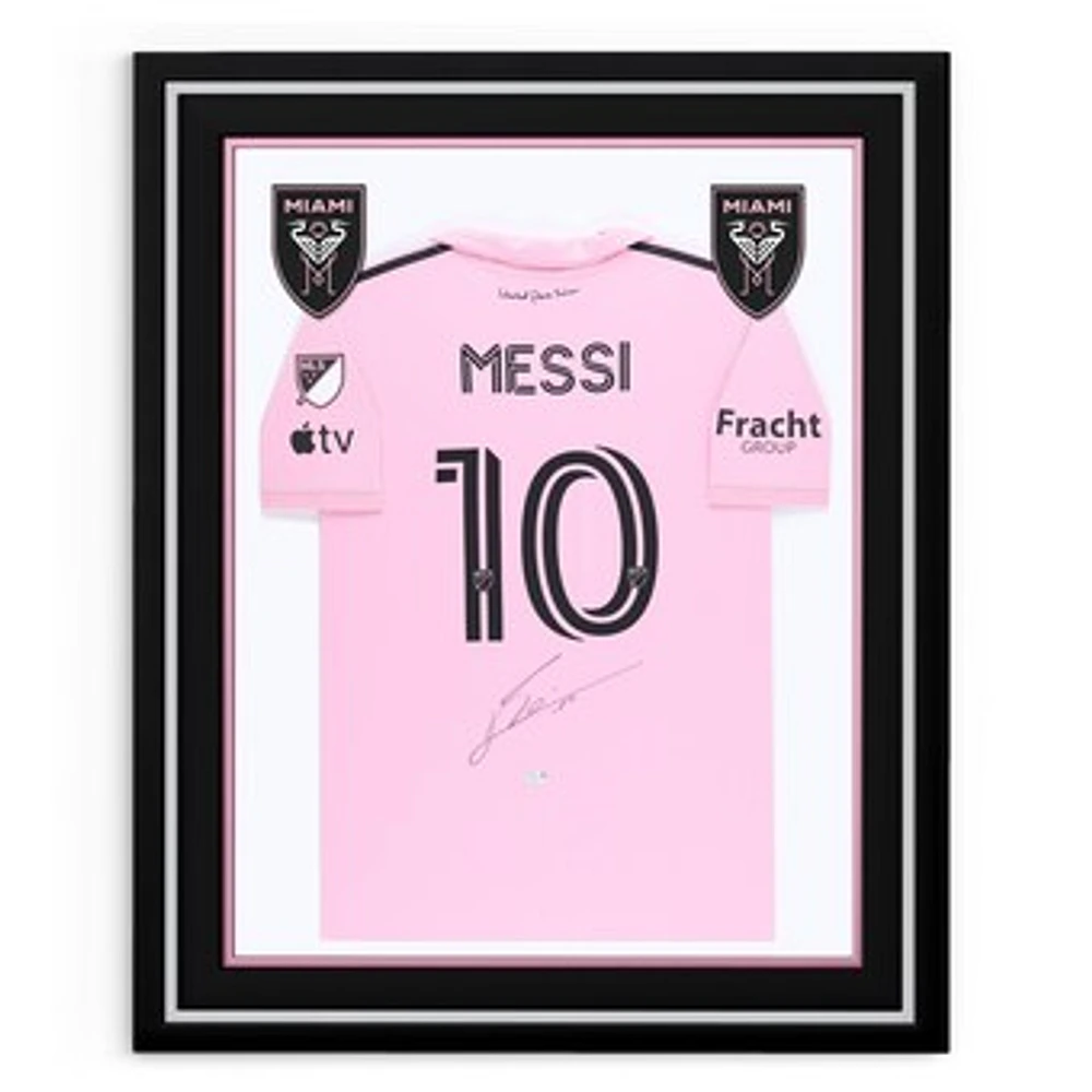 Lionel Messi Inter Miami CF Autographed Deluxe Framed Autographed 2022-23 Authentic Jersey