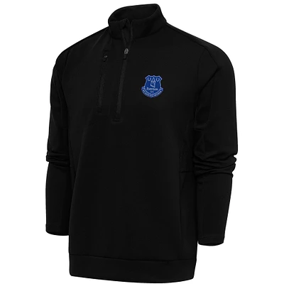 Men's Black Everton Genesis Quarter-Zip Pullover