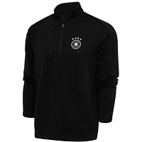 Men's Black Germany National Team Genesis Quarter-Zip Pullover
