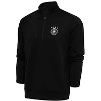 Men's Black Germany National Team Genesis Quarter-Zip Pullover