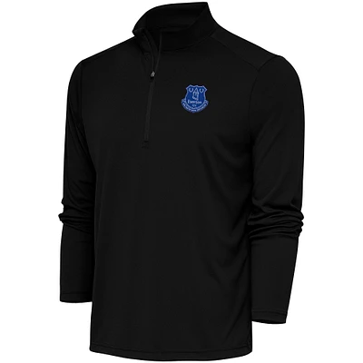 Men's Black Everton Statement Quarter-Zip Pullover