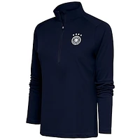 Women's Navy Germany National Team Statement Half-Zip Pullover