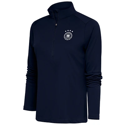 Women's Navy Germany National Team Statement Half-Zip Pullover
