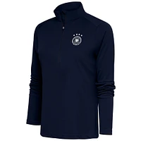 Women's Navy Germany National Team Statement Half-Zip Pullover