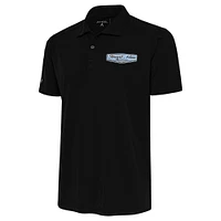 Men's Antigua Black Stewart-Haas Racing Tribute Polo