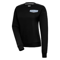 Women's Antigua  Black Stewart-Haas Racing Victory Pullover Sweatshirt