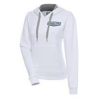 Women's Antigua  White Stewart-Haas Racing Victory Pullover Hoodie