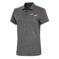 Women's Antigua  Heather Black Joe Gibbs Racing Motivated Polo