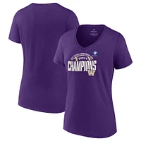 Women's Fanatics  Purple Washington Huskies 2023 Pac-12 Football Conference Champions V-Neck T-Shirt