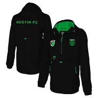 Men's Stadium Essentials Black Austin FC Compete Quarter-Zip Hoodie Jacket