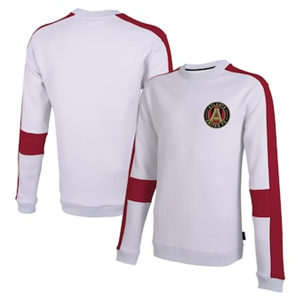 Men's Stadium Essentials White Atlanta United FC Half Time Pullover Sweatshirt