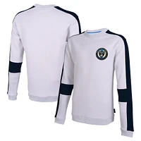 Men's Stadium Essentials White Philadelphia Union Half Time Pullover Sweatshirt